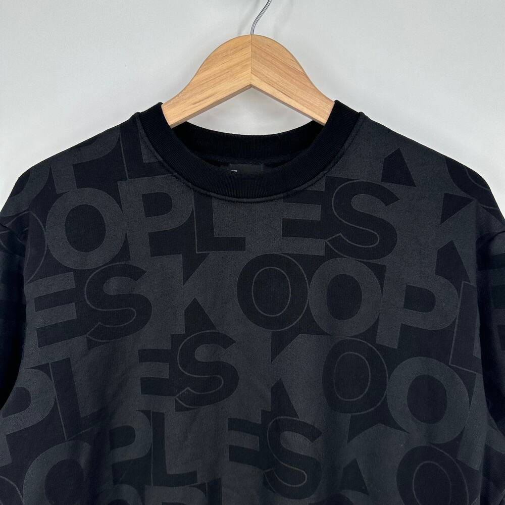The Kooples Logo Sweatshirt Crew Neck Relaxed Fit, Black - Picture 6 of 13